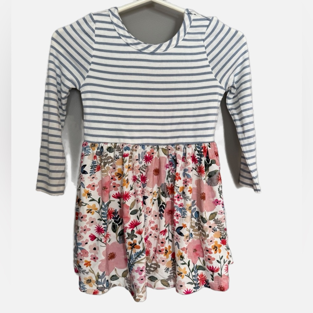 Little Sleepies Play - Mauve Meadow Dress with bodysuit
